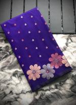 Soft Silk Purple Traditional Wear Weaving Saree